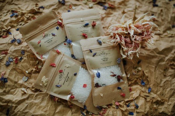New mum pamper gift set, baby shower vegan and organic artisan bath set - Image 2