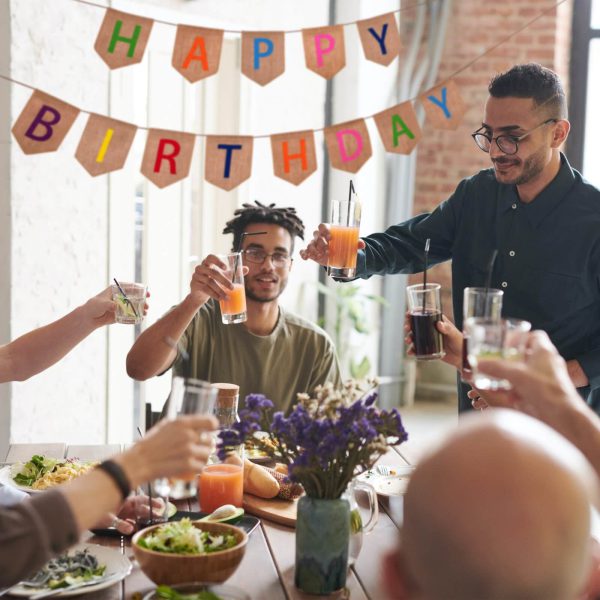 HAPPY BIRTHDAY HESSIAN BANNER - Image 7