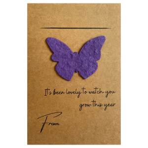 Pupil gifts. Gift for student. School Leavers. End of year class gifts. Butterfly Seed Paper Shapes