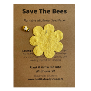Plantable Wildflower seed paper. Flower Shape. Plastic Free Party Bag Fillers. Eco- Friendly Party Favour.