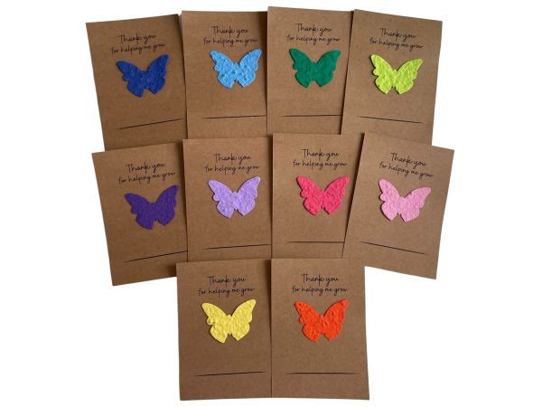 Teacher Gift. Teacher Present. Teacher Thank You Gift. End Of Year Teacher Gift. Butterfly Seed Paper Shapes - Image 2