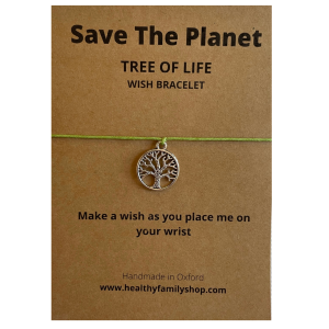 Tree Of Life Wish String Bracelet. Plastic Free Party Bag Fillers. Eco- Friendly Party Favour.