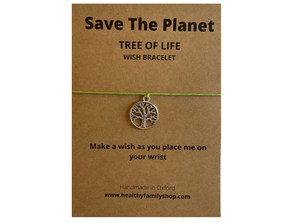 Tree Of Life Wish String Bracelet. Plastic Free Party Bag Fillers. Eco- Friendly Party Favour.