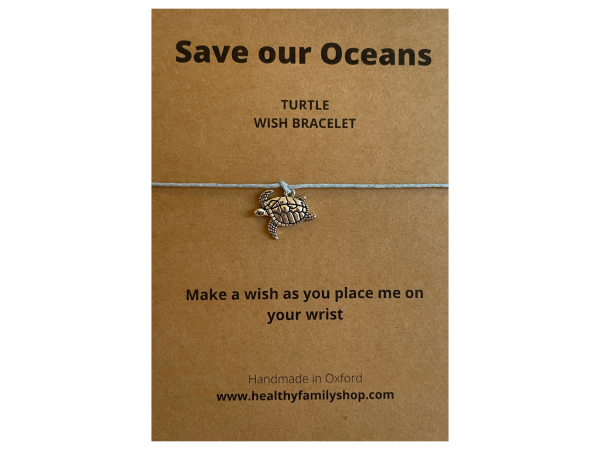 Turtle Wish String Bracelet. Plastic Free Party Bag Fillers. Eco- Friendly Party Favour.