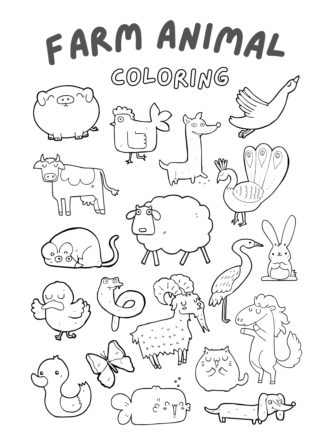 Farm Animal Coloring