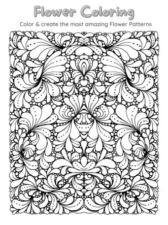 Flower Pattern Coloring