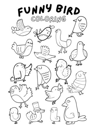 Funny Bird Coloring