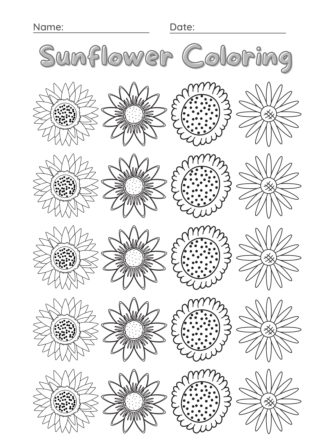 Sunflower Coloring 2